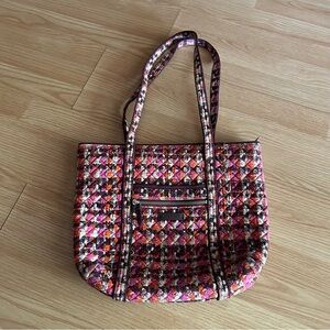 Vera Bradley Houndstooth Hadley Tote Shoulder Bag